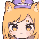 PopstarAhriSalute animated GIF emoji - Anime Sekai