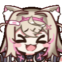 MococoYay animated emote from Anime Sekai