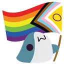PrideFlagBlahaj Discord emoji