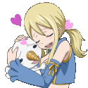 FairyTail_Lucy animated emote from BLUE VORTEX