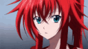 Rias_suprised animated emote from BLUE VORTEX