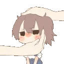 a_blush_cute_chin_rub_pat