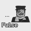 false