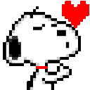snoopy_kiss animated Discord emote - ୨ 🪄  /snoopys  𐙚　social　giveαwαys　decor　1OO+ guilds