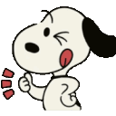 snoopy_thumbsup animated Discord emote - ୨ 🪄  /snoopys  𐙚　social　giveαwαys　decor　1OO+ guilds
