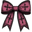 Pinkblackgothbow