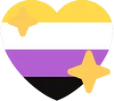 41422nonbinaryshinyheartflag