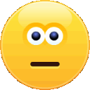 neutral animated GIF emoji from Audio Deluxe