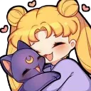 chibiSailorMoonHug