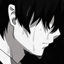 Anime boy with a stressed expression and sweat drops on his face.
