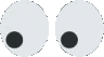 A horizontal row of multiple googly eyes with pupils looking in different directions.