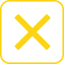 6809_gold_square_cross_mark