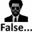 false