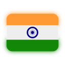 India flag with saffron, white, and green stripes and a central blue wheel.
