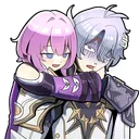 Cyrene_hug_Phainon Cyrene_hug_Phainon