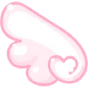 angelpinkheartleftwing