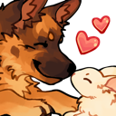 5_noseboopgermanshepherdandbunn Discord emoji