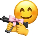 asmileyfaceholdingagunemoji_AIEm