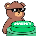 83071wenbuttonglassesbearish