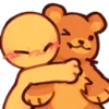 TeddieHug Discord sticker from Speakeasy