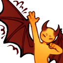EvilWingStretch Discord Emoji | Speakeasy