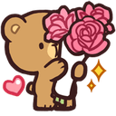 mocha_flowers Discord sticker | Crimson Hearts ‹❦›
