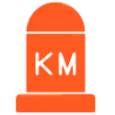 km