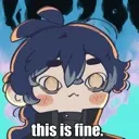 FlinsThisIsFineBlue