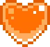 Xlightorangespinningpixelheart
