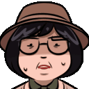 AjummaConfusedBlinkGIF