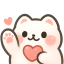 cutesywaveheart Discord emoji