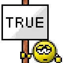 true