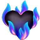 black_blue_fire_heart