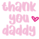 thankyoudaddy Discord sticker from ・┆✦ʚ  Klejnoty  ɞ✦ ┆・