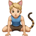 man_with_cat_ears_on_all_4s