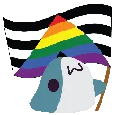 Blobhaj_Holds_A_Ally_Flag