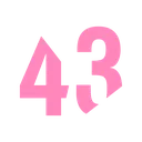43 43