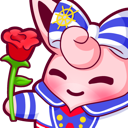 wigglyrose custom emote from caleb stickers