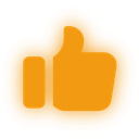 Orange blob shape with a smooth, rounded outline.