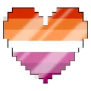 LesbianFlagPixelHeart