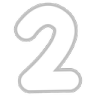 Number two digit rendered in white with a gray outline.