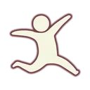 leaping