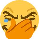 smug_crying_facepalm custom emote - דושי גאנג
