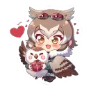 chibianimegirlvalentineowldc