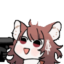 futagirl_gun animated GIF emoji from Futanari