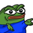 Pepe the Frog with a confused expression and shrugging gesture.
