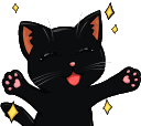 BlackCat_Celebrate Discord emoji