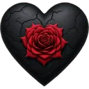 73086gothheartwithrose