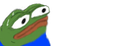 Pepe the Frog looking sideways with a suspicious and judgmental expression.