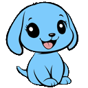 bdog animated GIF emoji from B L U E H A V E N